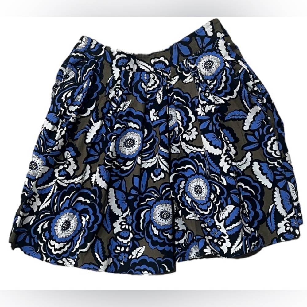 EXPRESS Blue Floral Skirt, Women’s 4